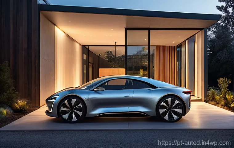 자율주행차와 스마트 홈의 통합 - **Prompt:** A person, casually dressed in stylish, comfortable everyday clothes (e.g., a nice sweate...